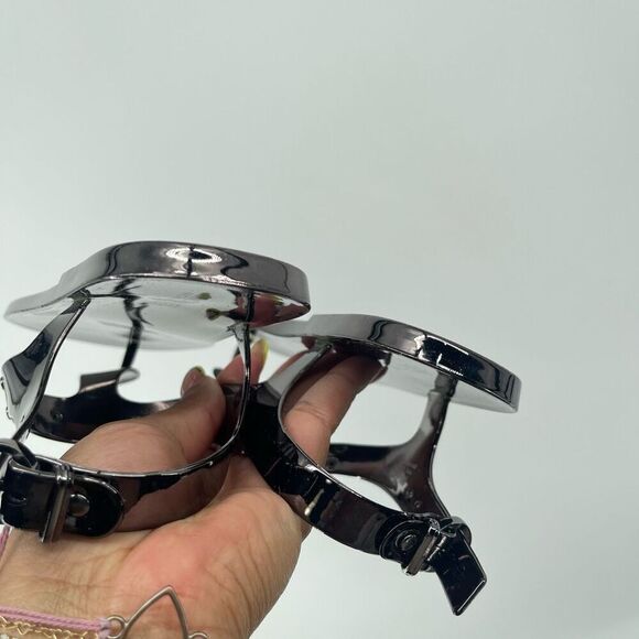 Michael Michael Kors Gunmetal Jelly Thong Sandals Size 6M – Logo Plate Detail - Picture 13 of 17